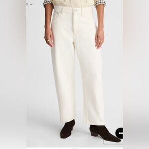 Madewell The Darted Barrel-Leg Jean Vintage Canvas